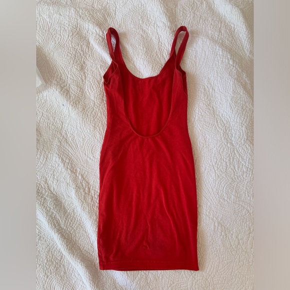 Red American Apparel body-con dress. - Picture 2 of 2